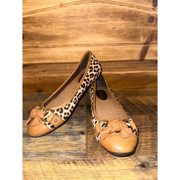 Sperry Top-Sider Kendall Leopard Print Calf Hair Flats  Size 6 - Picture 1 of 15